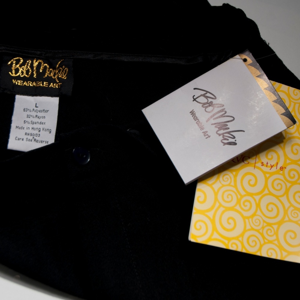 Bob Mackie High Waist Pants Career Work L 1200X - Picture 3 of 3